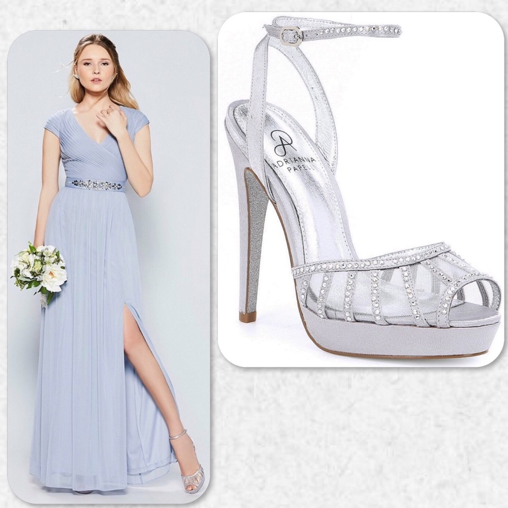 Adrianna Papell Simone Crystal Ankle Strap Sandals